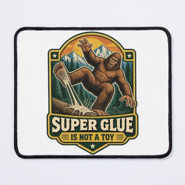 Item preview, Super Glue Safety Reminder Design - Not a Toy Warning Graphic ⭐⭐⭐⭐⭐ designed and sold by Cabowman.