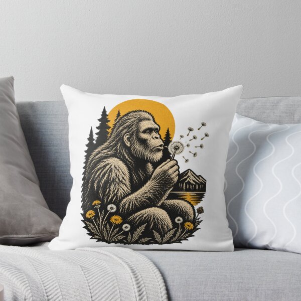 Item preview, Blowing Wishes Bigfoot Dandelion Fantasy Art Illustration LIMITED EDITION designed and sold by Cabowman.