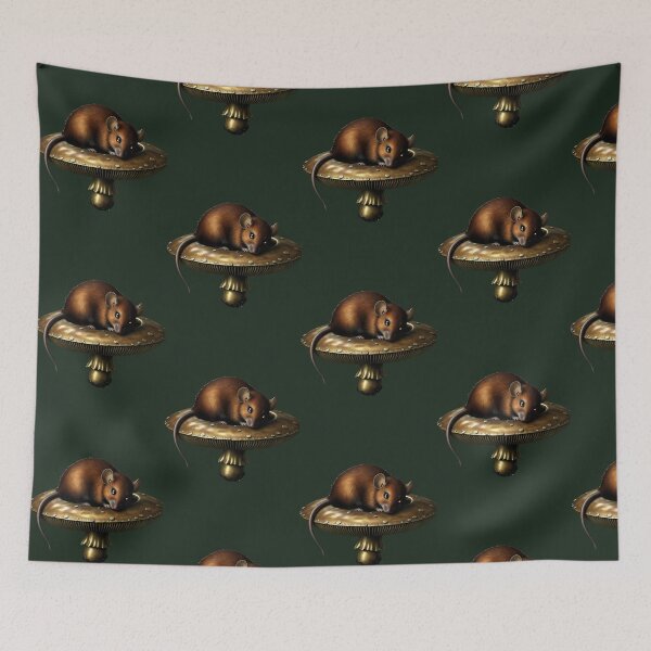 Item preview, Gothic Field Mouse Antique Brass Toadstool Classic T-Shirt designed and sold by MarbetVillage.