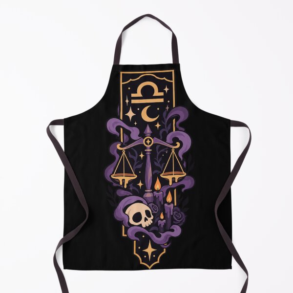 Item preview, Spooky Libra Zodiac – Gothic Scales,Skull & Purple Celestial Halloween Art designed and sold by P.L.U.T.O.