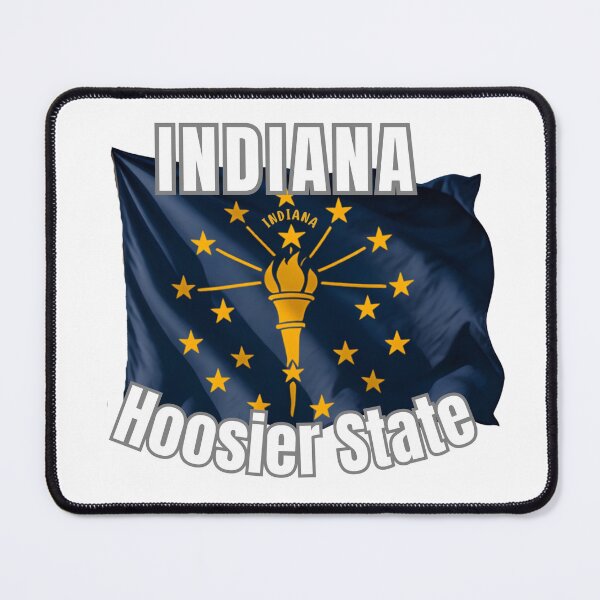 Item preview, Indiana Hoosier State Flag USA State Souvenir Gift designed and sold by RVJdesigns.