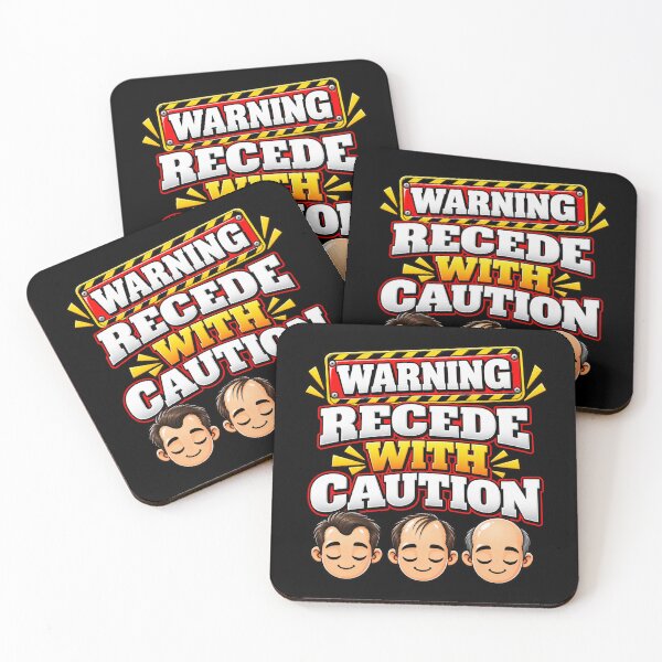 Item preview, Warning Recede With Caution II – Funny Balding Men Hair Loss Humor designed and sold by signshirtz.