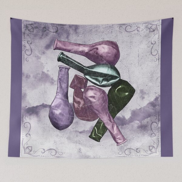 Item preview, Deflated Empty Violet Balloons Limp Rubber Spent Celebration designed and sold by Ghoul Enterprises.
