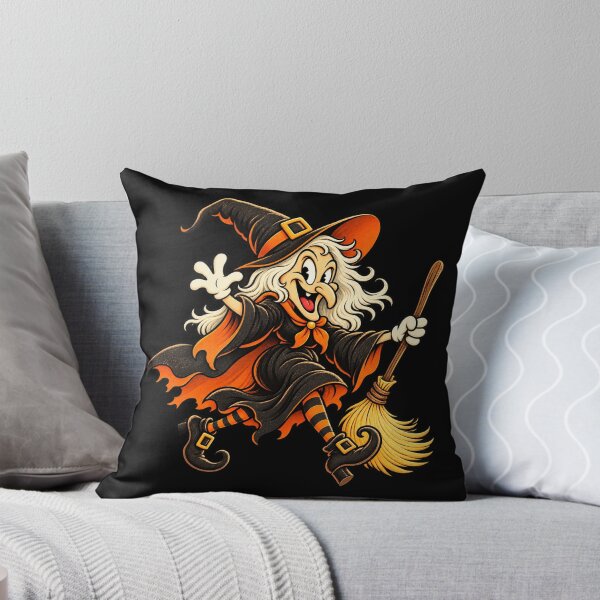 Item preview, Vintage Halloween Witch Cartoon Illustration designed and sold by Impossible Archive.