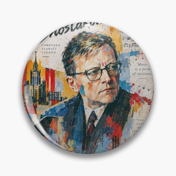Item preview, Dmitri Shostakovich Painting – Russian Composer Portrait designed and sold by GalleryKauffeld.