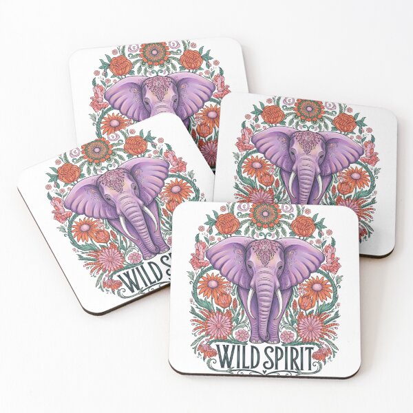 Item preview, Wild Spirit Majestic Floral Elephant - Ornate Boho Wildlife Illustration designed and sold by Shopeon Designs.