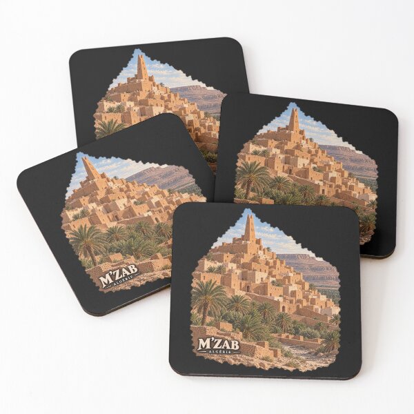 Item preview, M’Zab Valley Algeria Saharan Ksar Heritage Art designed and sold by Larkfound Studio.