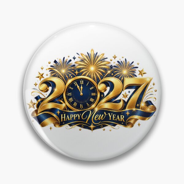 Item preview, Happy New Year 2027 Celebration Cheer Festive Design designed and sold by FuzionRaptor.