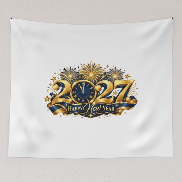 Item preview, Happy New Year 2027 Celebration Cheer Festive Design designed and sold by FuzionRaptor.
