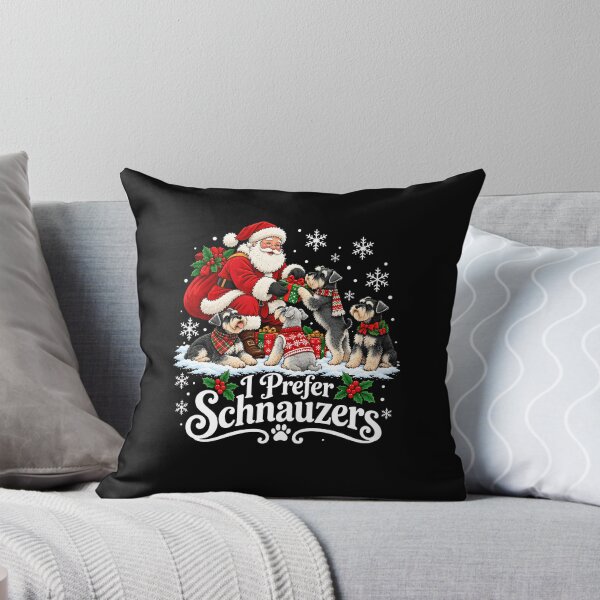 Item preview, Santa Claus I Prefer Schnauzers Christmas Dogs designed and sold by brookegentryen.