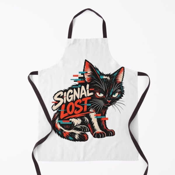 Item preview, Abstract Glitch Cat – Cyberpunk Signal Lost designed and sold by The Silly Grumpy Society.