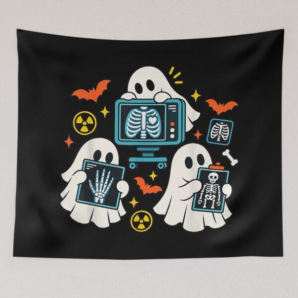 Item preview, Halloween Radiology Ghost X-Ray Tech Rad Tech Costume designed and sold by Daisy Grimes.