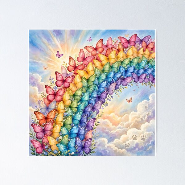 Item preview, Rainbow Butterfly Bridge designed and sold by Sybille-Yates.