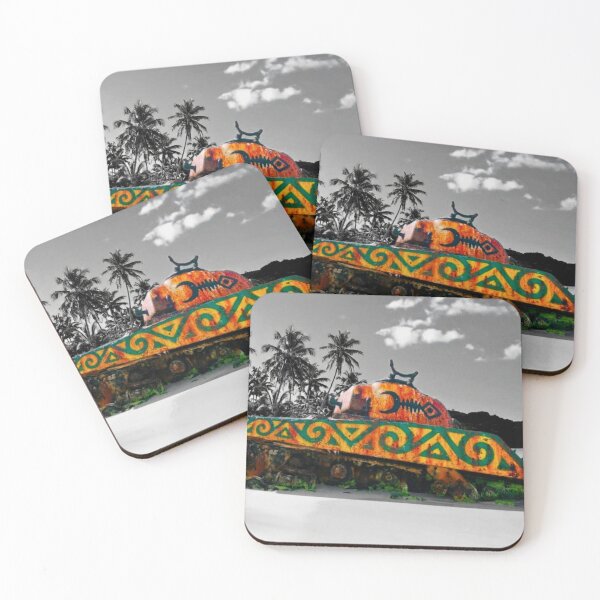 Item preview, Black and white tank on the beach photo designed and sold by Puerto Rico paintings.