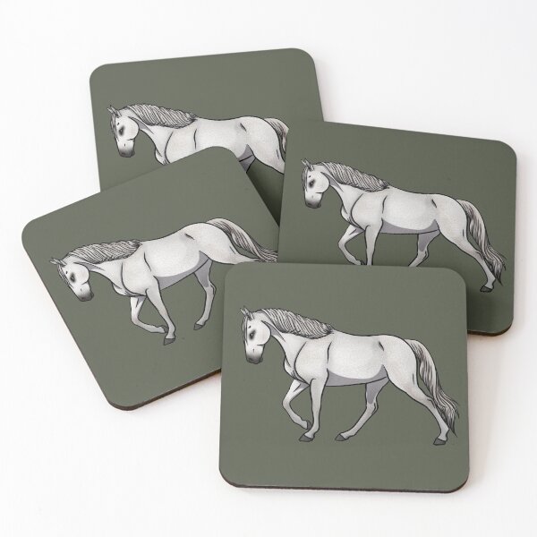 Item preview, Flea Bitten Grey Tennessee Walking Horse designed and sold by Old Water Cryptid .