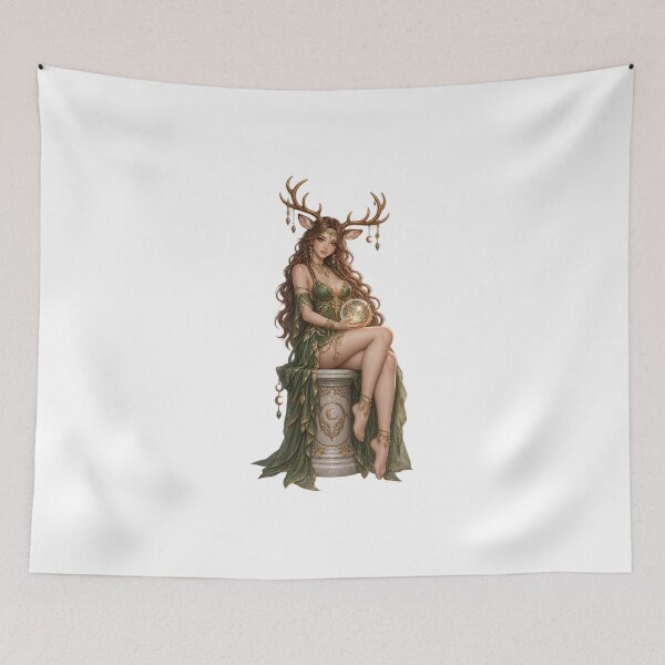Item preview, Whispers of the Forest – Mystical Deer Girl Oracle designed and sold by Christian Weiss.