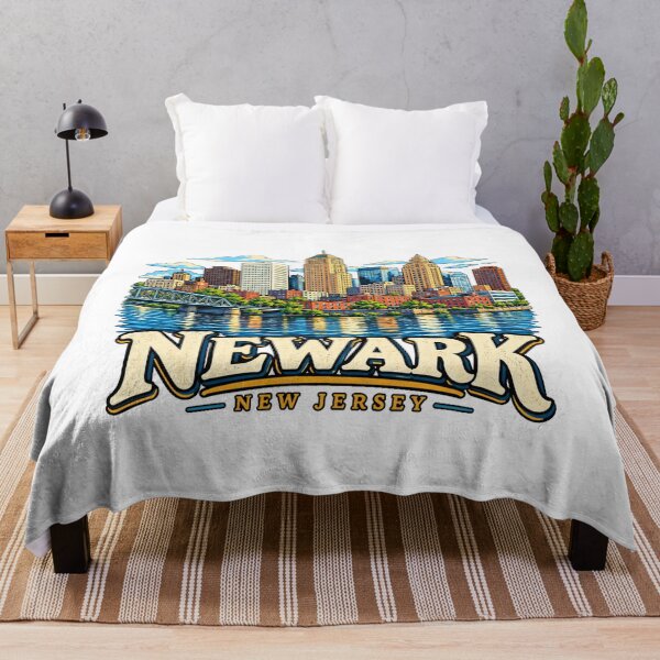 Item preview, Hand Drawn Newark New Jersey Travel Souvenir Landmark Gift designed and sold by MichaeIRellov.
