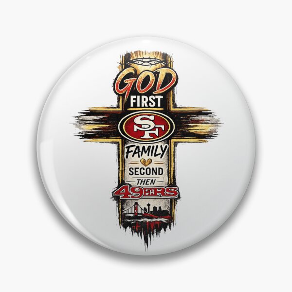 Item preview, God First Family Second Football Faith Graphic designed and sold by ToonEra.