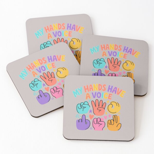 Item preview, My Hands Have a Voice - Colorful ASL Fingerspelling Alphabet designed and sold by EASY-VIBES.