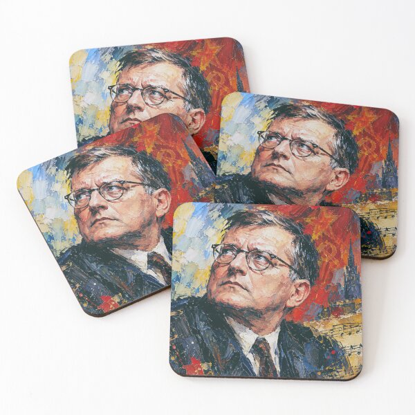 Item preview, Dmitri Shostakovich Painting – Russian Composer Portrait designed and sold by GalleryKauffeld.
