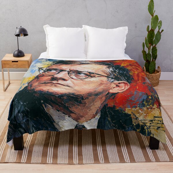 Item preview, Dmitri Shostakovich Painting – Russian Composer Portrait designed and sold by GalleryKauffeld.
