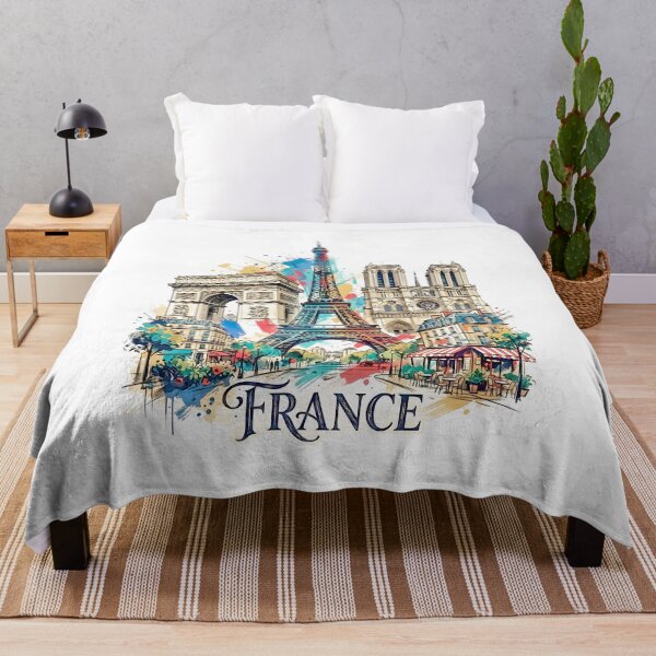 Item preview, Paris France Eiffel Tower and Iconic Landmarks designed and sold by EdwinkOne.