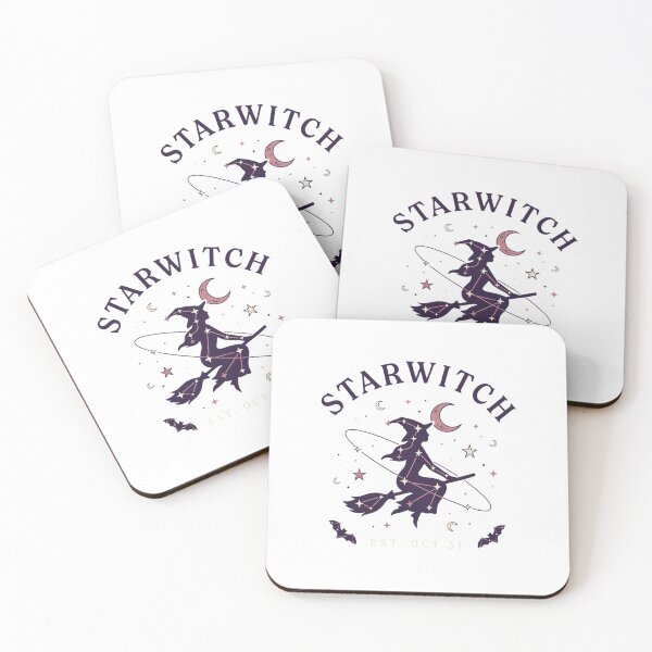 Item preview, Starwitch Halloween Design – Constellation Witch on Broomstick Graphic Tee v8 designed and sold by DarylWelsh2024.