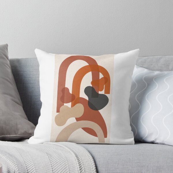 Item preview, Terracotta Abstract Arches Wall Art | Modern Boho Minimalist Print designed and sold by jay1229.