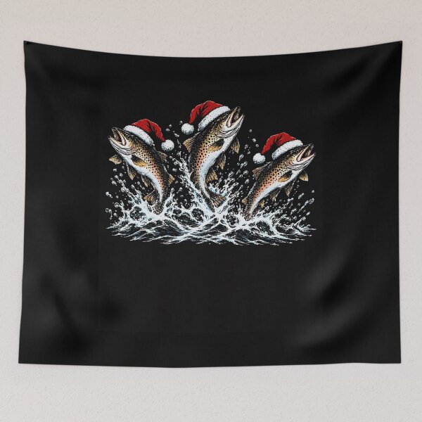 Item preview, Jumping Fish Christmas Hats designed and sold by Hawel-3lih.