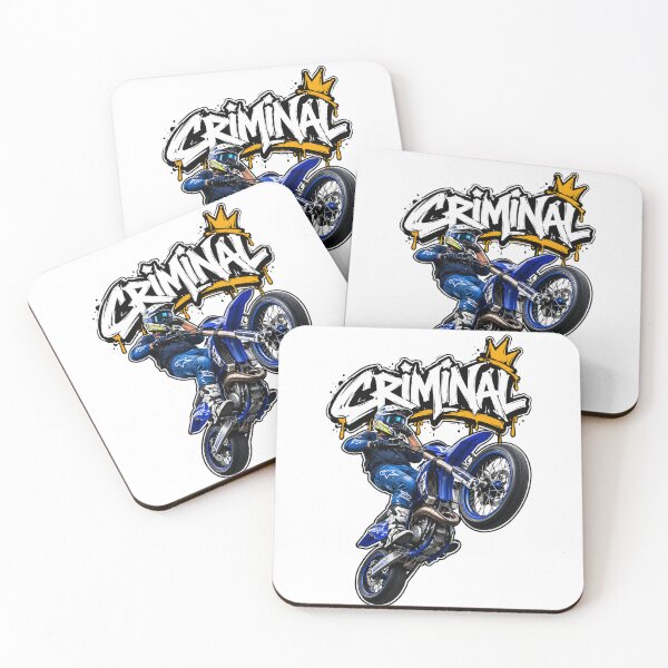Item preview, CRIMINAL MOTOCROSS WHEELIE designed and sold by MonoStyle.