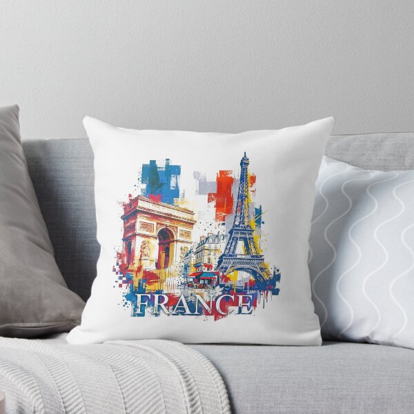 Item preview, Paris France Eiffel Tower and Arc de Triomphe designed and sold by EdwinkOne.