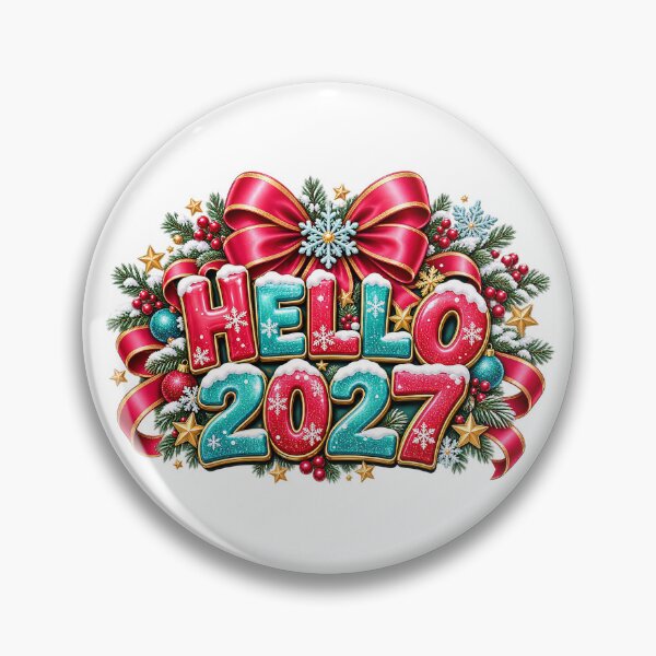 Item preview, Hello 2027 Happy New Year Celebration Cheer Design designed and sold by FuzionRaptor.