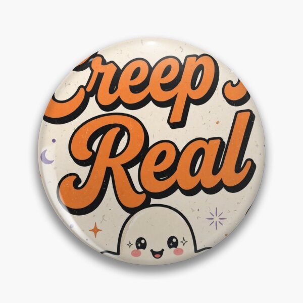 Item preview, Creep It Real Halloween Wall Art | Cute Ghost & Candy Corn Spooky Season Decor Print designed and sold by jay1229.