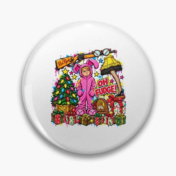 Item preview, A Christmas Story Pink Bunny Suit Leg Lamp Christmas Movie Tree Holiday Sublimation Design Retro Xmas designed and sold by OrionVanguard.