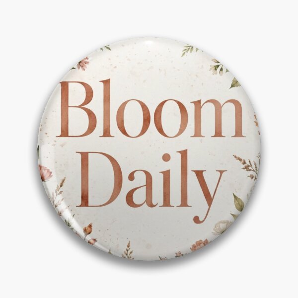 Item preview, Bloom Daily Floral Wall Art | Watercolor Botanical Motivational Quote Print designed and sold by jay1229.