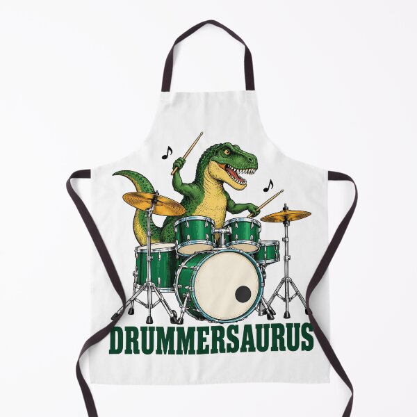 Item preview, Drummersaurus T Rex Dinosaur Drummer Drumming designed and sold by gordonbwyashop.