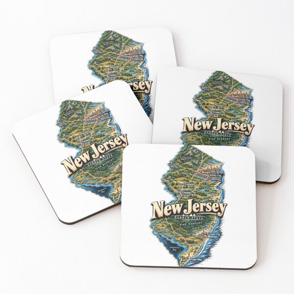 Item preview, Vintage New Jersey Travel Souvenir Landmark Gift designed and sold by MichaeIRellov.