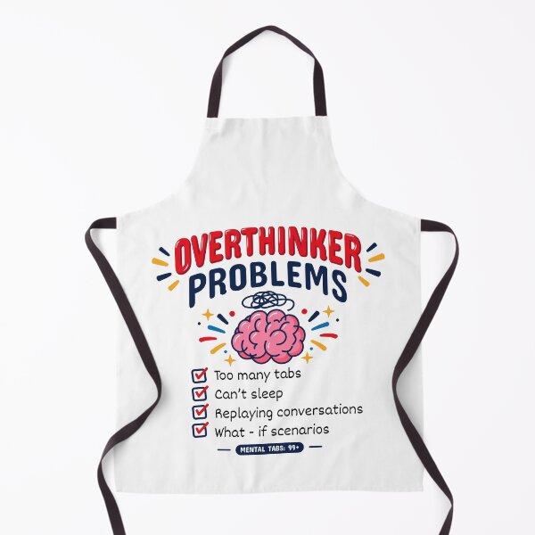 Item preview, Overthinker Problems Mental Tabs 99+ Funny Brain Humor designed and sold by Mellow Mood Designs.