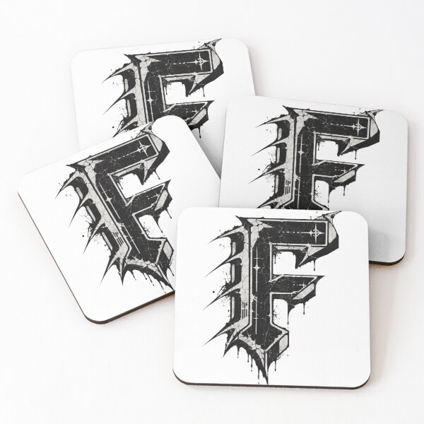 Item preview, GOTHIC DISTRESSED LETTER F designed and sold by MonoStyle.