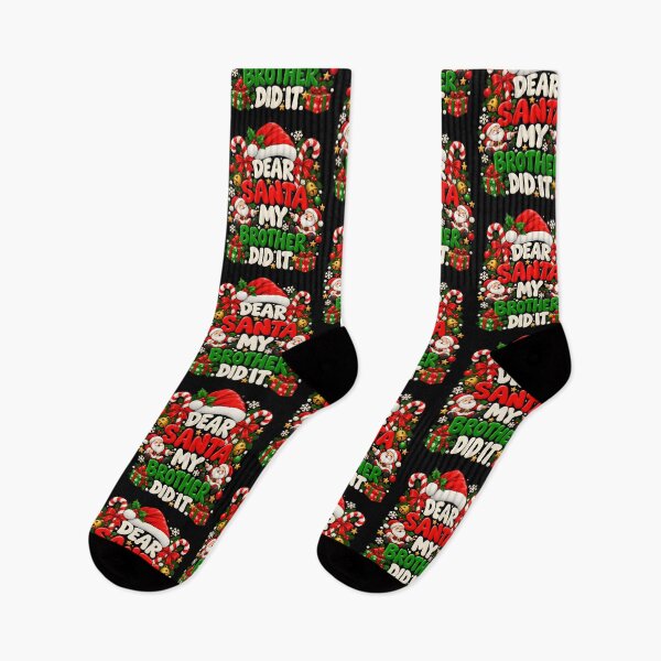 Item preview, Dear Santa My Brother Did It Funny Christmas Sibling Humor designed and sold by Poseyteso.