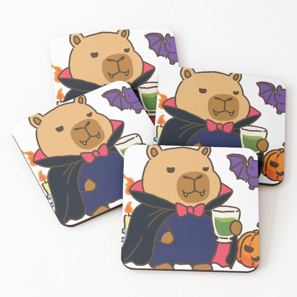 Item preview, Capybara Vampire Drinking designed and sold by BrightVibeStore.