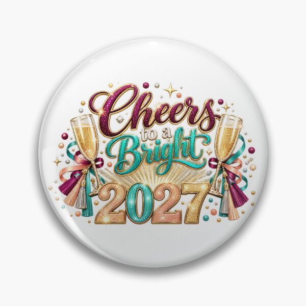 Item preview, Cheers to a Bright 2027 Happy New Year Celebration Design designed and sold by FuzionRaptor.