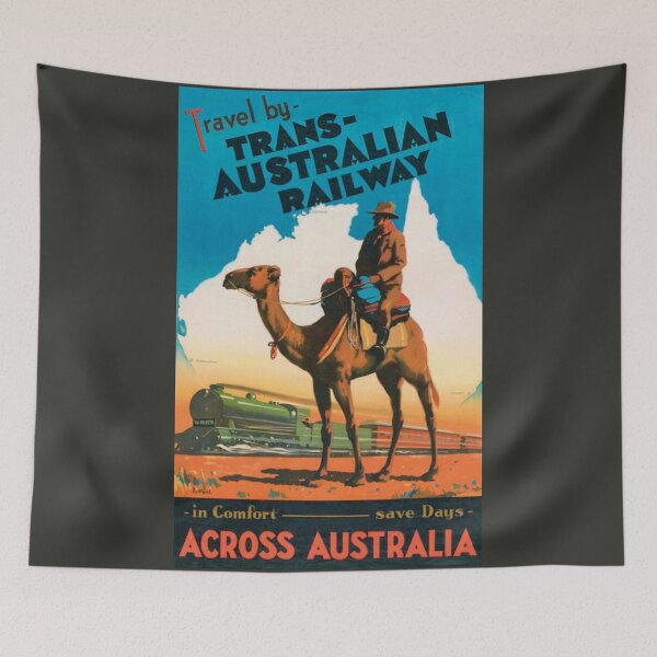 Item preview, 1930s Trans-Australian Railway Advert designed and sold by Dimensionality.