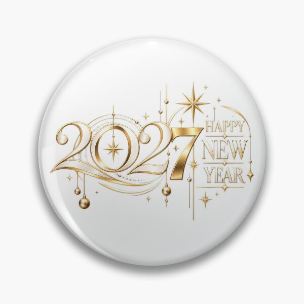 Item preview, Happy New Year 2027 Celebration Cheer Festive Design designed and sold by FuzionRaptor.