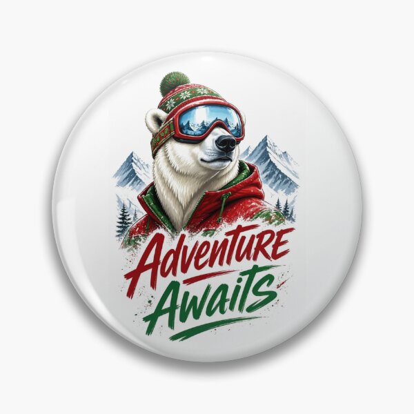 Item preview, Adventure Awaits Polar Bear Christmas designed and sold by Sovereign Supply Co..