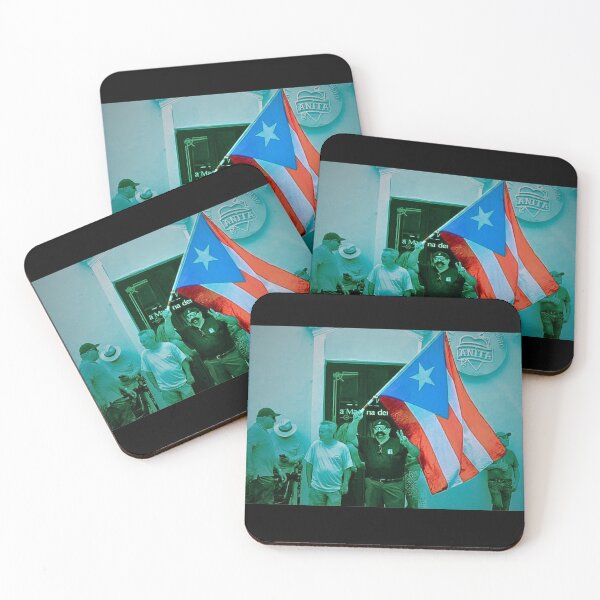 Item preview, Man with Puerto Rico flag photo designed and sold by Puerto Rico paintings.