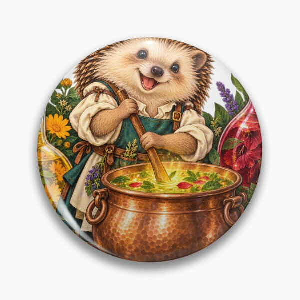 Item preview, Hedgehog Herbal Alchemist designed and sold by gallleriaworld.