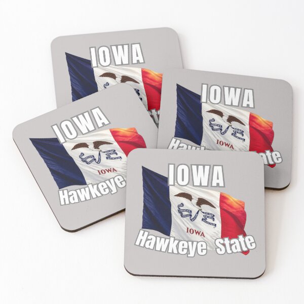 Item preview, Iowa Hawkeye State Flag Midwest Souvenir Gift designed and sold by RVJdesigns.