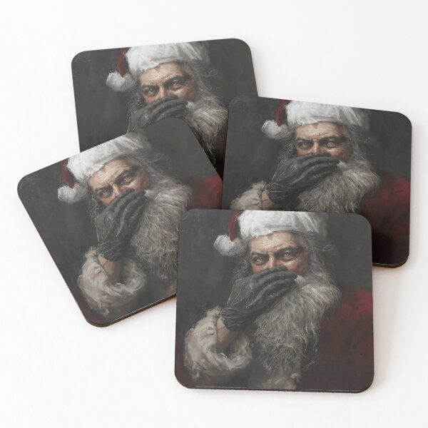 Item preview, Funny Santa Bathroom Humor Wall Art Painting designed and sold by DarkHolyQueen.