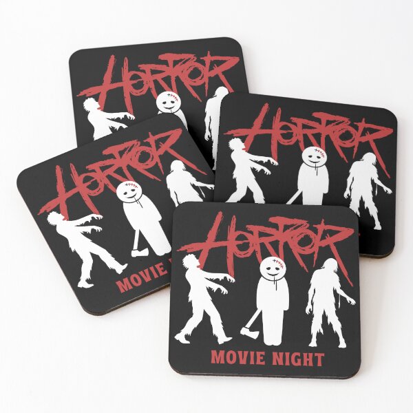 Item preview, Horror Movie Night Zombie Silhouette – Funny Halloween Scary Movie Lover Design white designed and sold by BoldPowStudio.